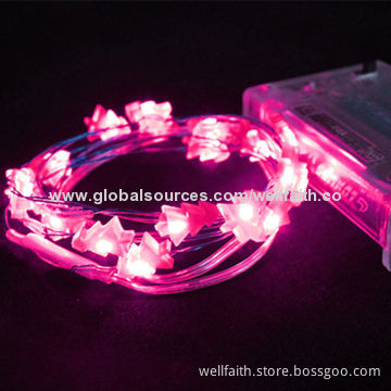 Battery-operated LED string lights with free sample, made in China